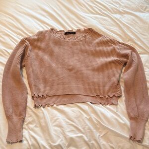 Olivaceous Blush Knit Sweater